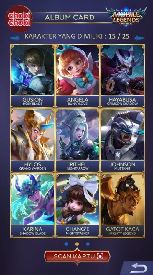 Detail Gambar Kartu Mobile Legends Choki Choki Nomer 20