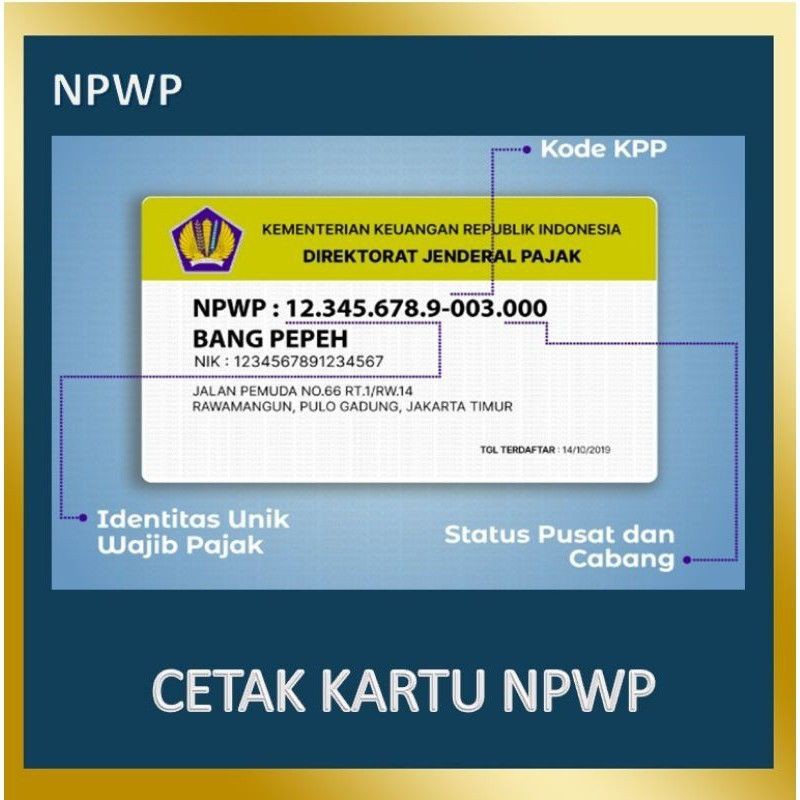 Detail Gambar Kartu Npwp Nomer 14