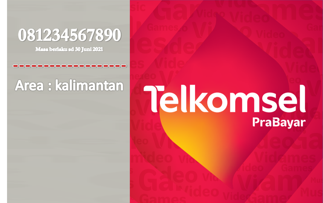 Detail Gambar Kartu Perdana Telkomsel Nomer 20