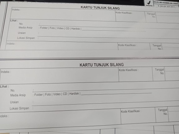 Detail Gambar Kartu Tunjuk Silang Nomer 2