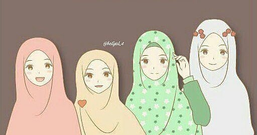 Detail Gambar Kartun 3 Sahabat Berhijab Nomer 24