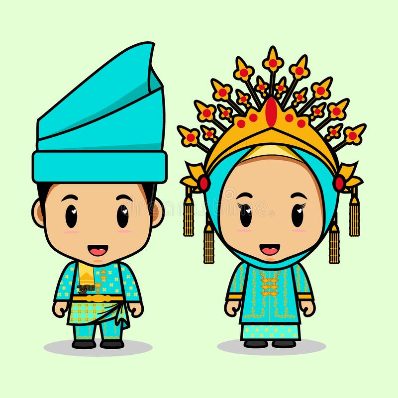 Gambar Kartun Adat Riau 57+ Koleksi Gambar