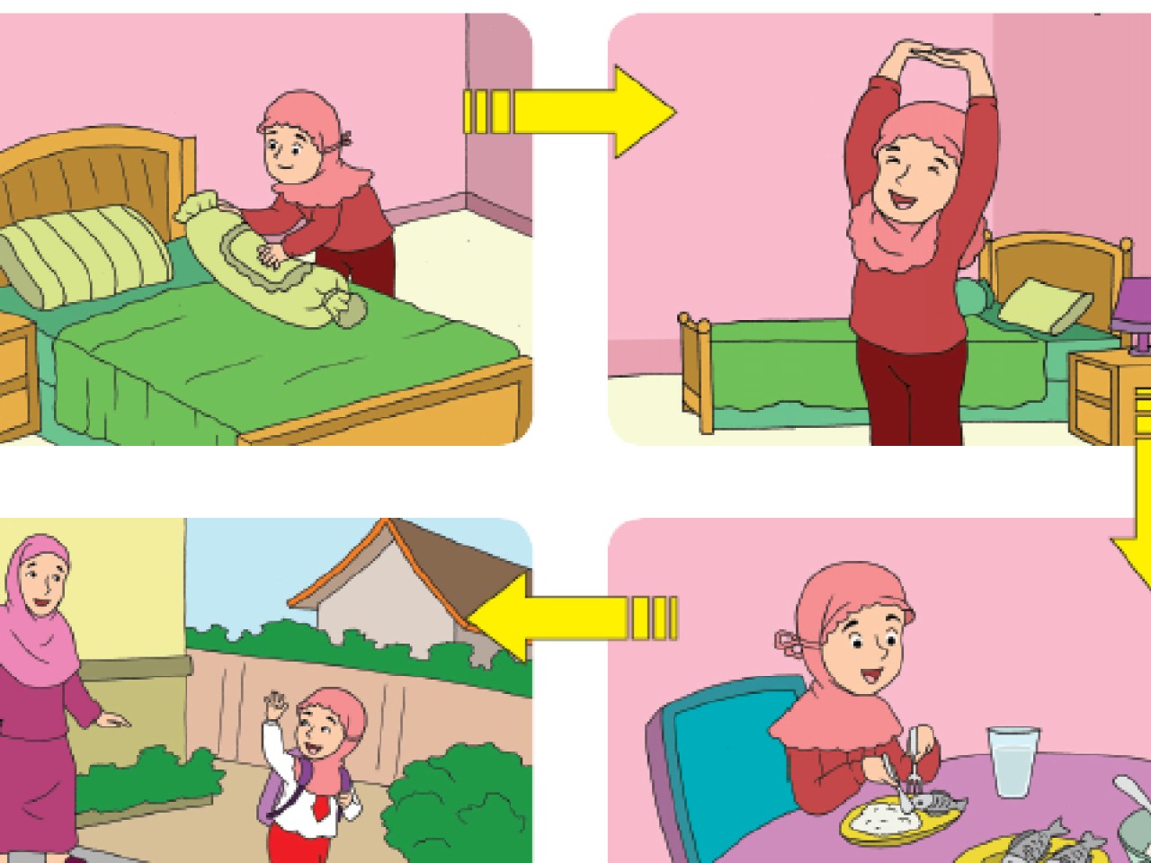 Detail Gambar Kartun Aktivitas Sehari Hari Nomer 16