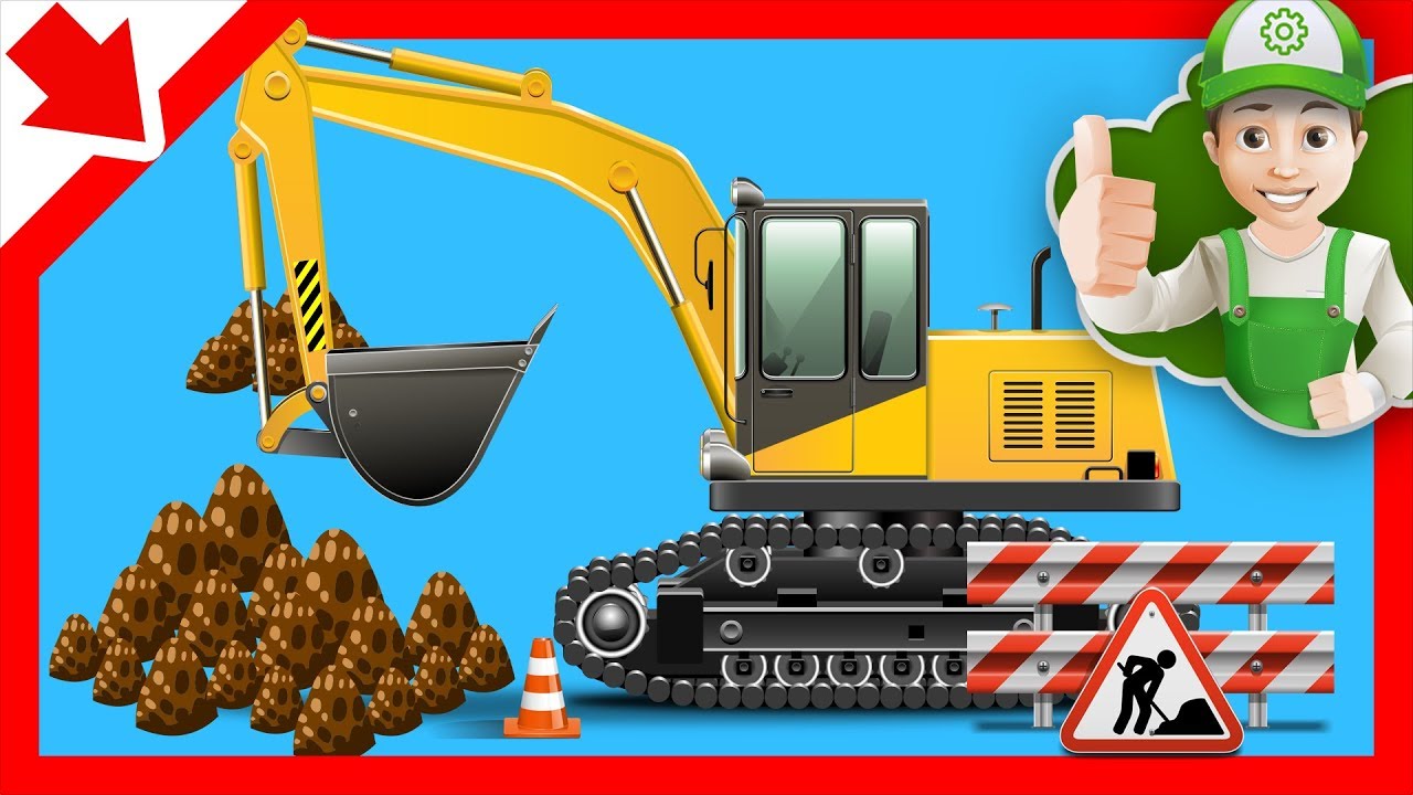 Detail Gambar Kartun Alat Berat Excavator Nomer 33