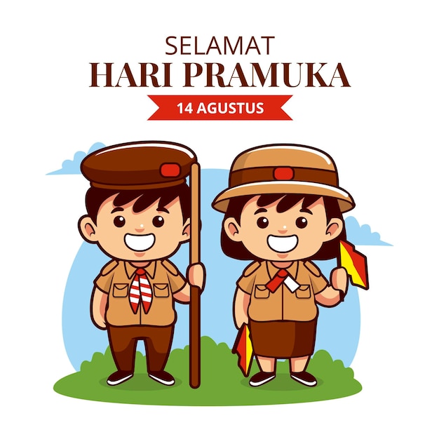 Detail Gambar Kartun Anak Anak Berseragam Nomer 48