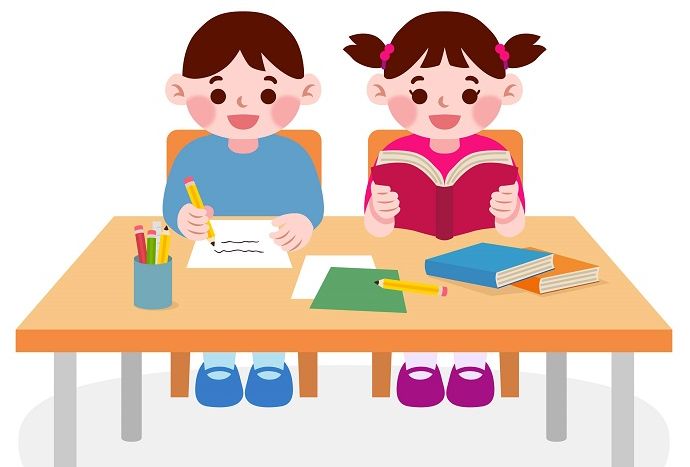 Detail Gambar Kartun Anak Belajar Di Kelas Nomer 32