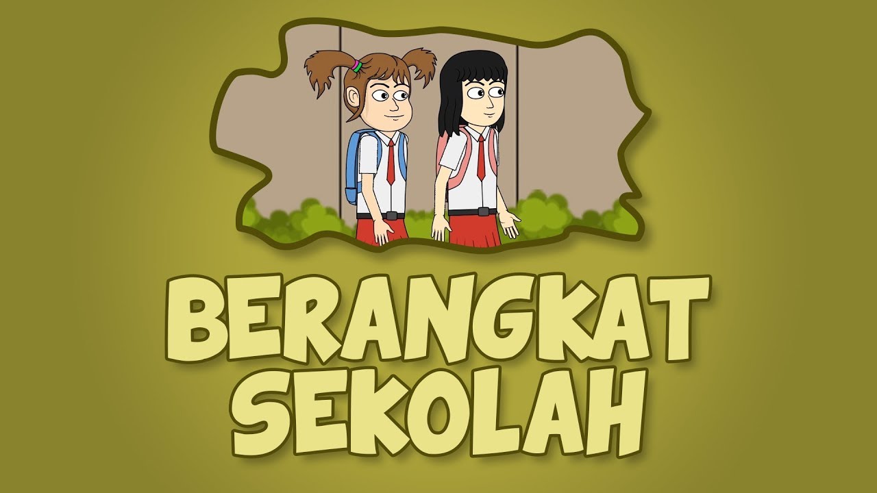 Detail Gambar Kartun Anak Berangkat Sekolah Nomer 21