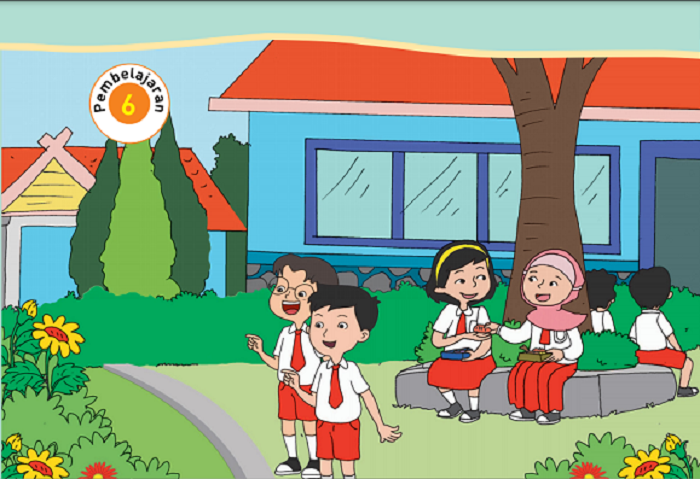 Detail Gambar Kartun Anak Bermain Di Halaman Sekolah Nomer 9