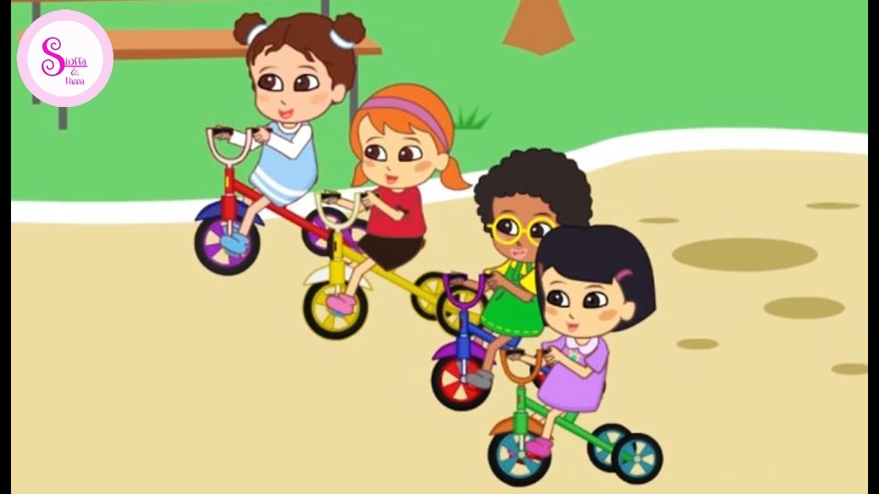 Detail Gambar Kartun Anak Bermain Sepeda Nomer 2