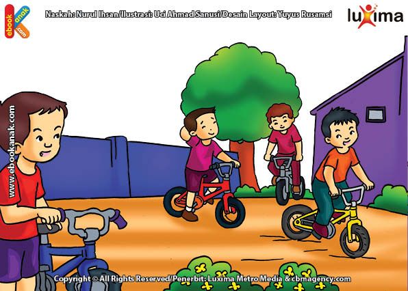 Detail Gambar Kartun Anak Bermain Sepeda Nomer 16