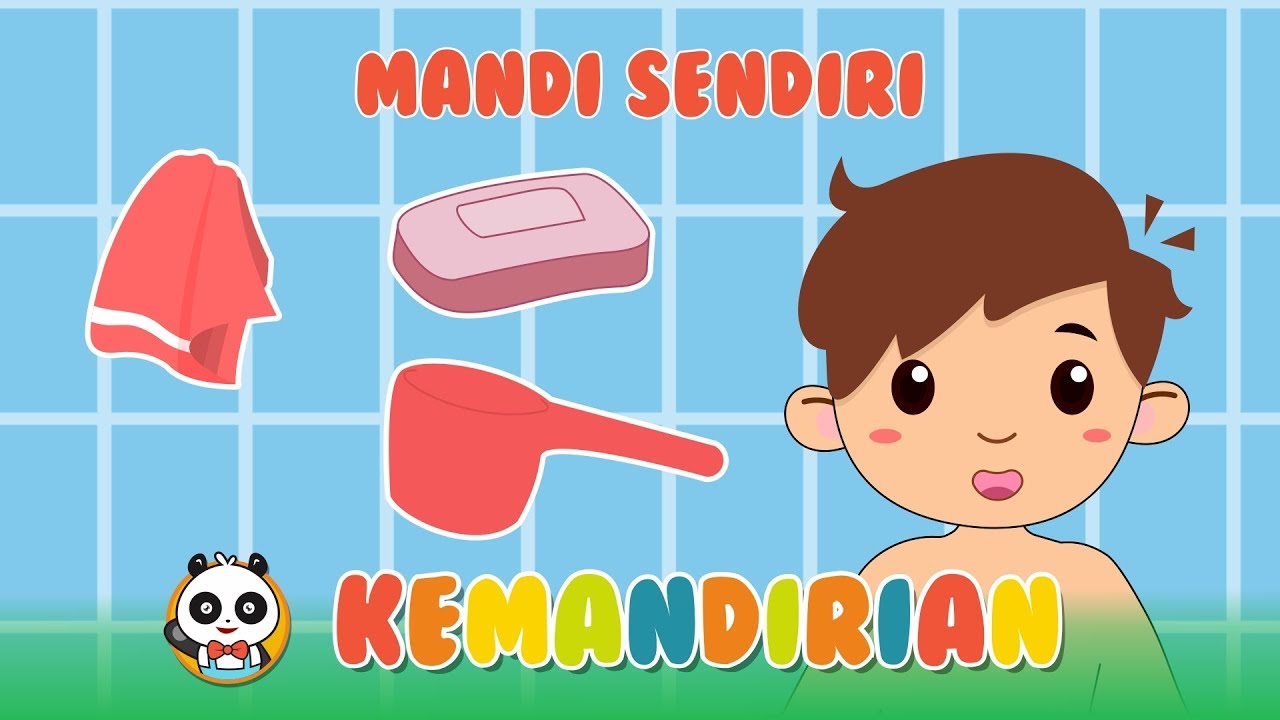 Detail Gambar Kartun Anak Mandi Mandiri Versi Tk Nomer 3