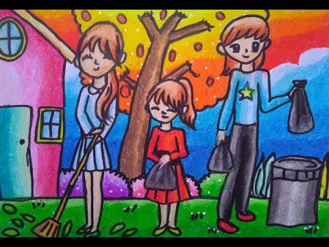 Detail Gambar Kartun Anak Membersihkan Rumah Nomer 30