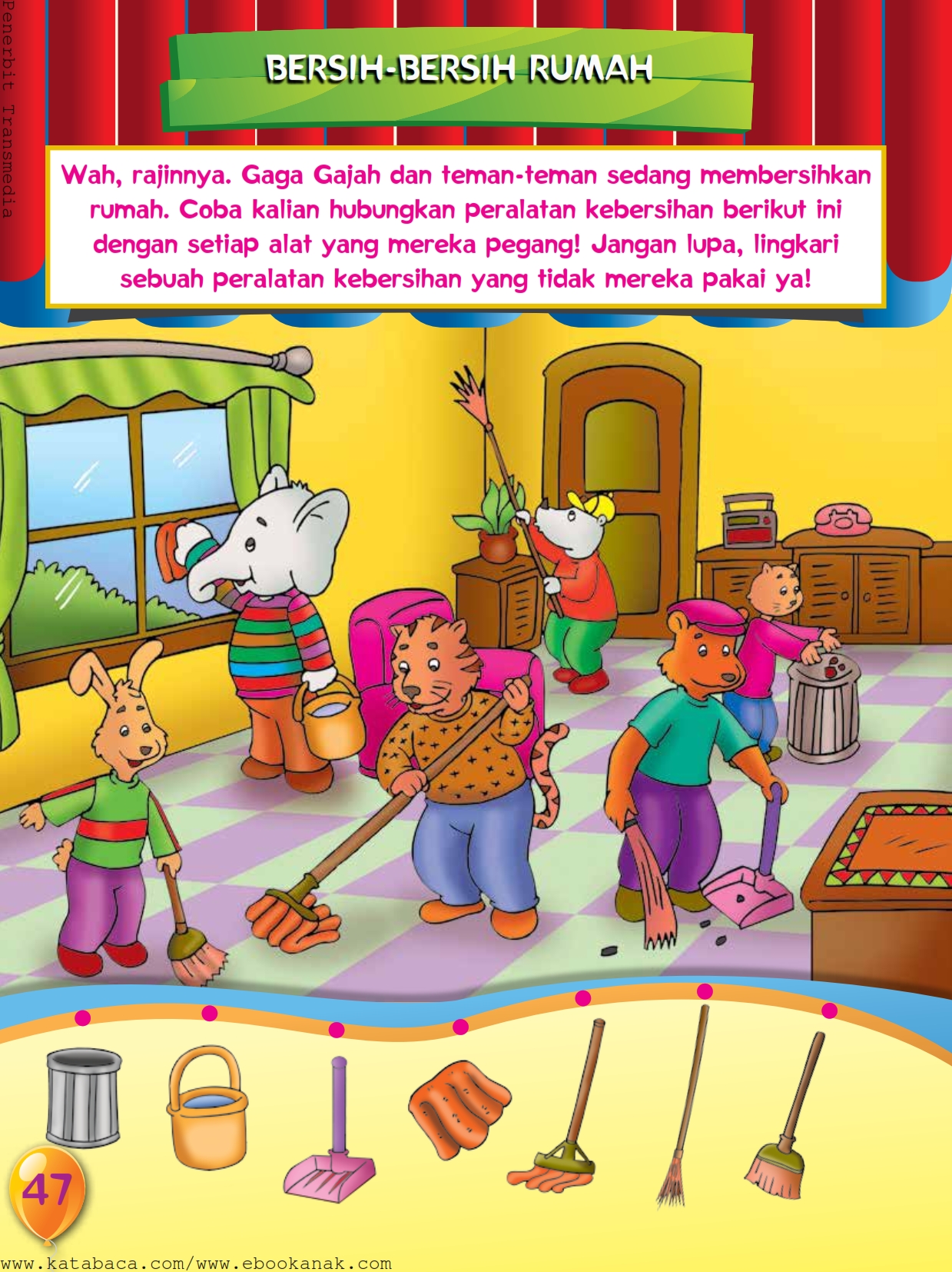 Detail Gambar Kartun Anak Membersihkan Rumah Nomer 34