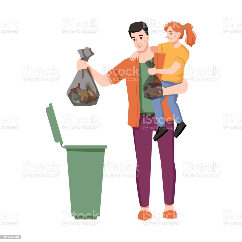 Detail Gambar Kartun Anak Membuang Sampah Di Tempatnya Nomer 49