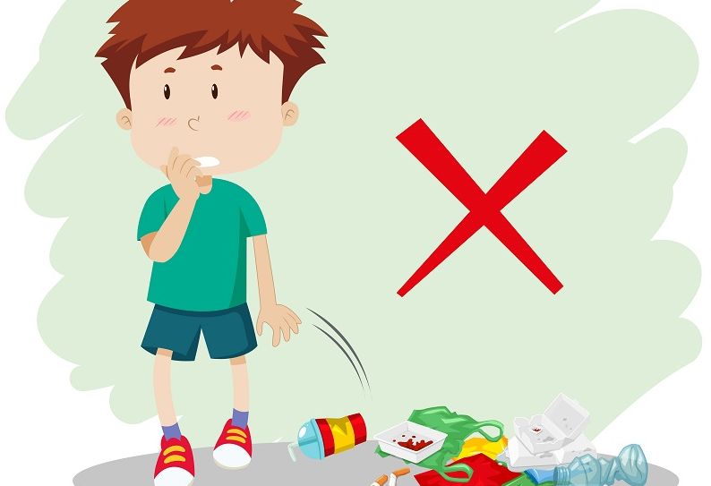 Detail Gambar Kartun Anak Membuang Sampah Sembarangan Nomer 9