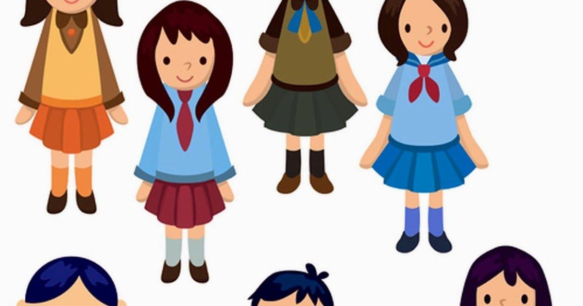 Detail Gambar Kartun Anak Merapikan Baju Sekolah Nomer 2
