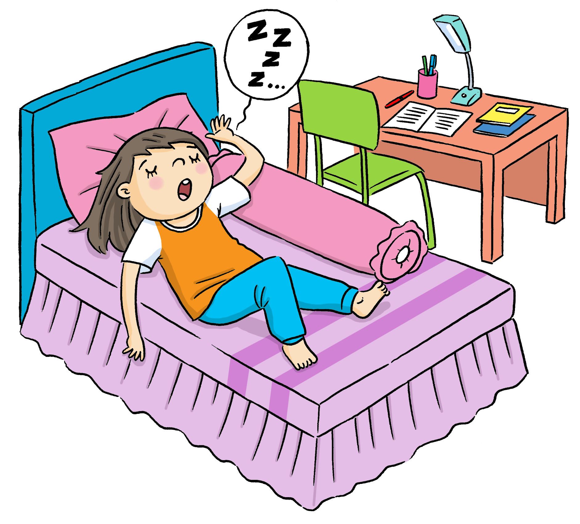Detail Gambar Kartun Anak Merapikan Tempat Tidur Nomer 18
