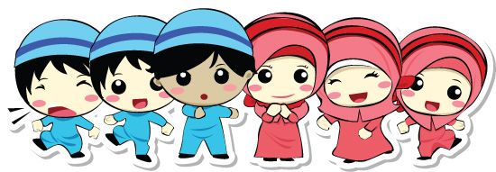 Detail Gambar Kartun Anak Muslim Belajar Nomer 17