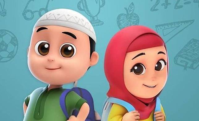 Detail Gambar Kartun Anak Muslim Bertanya Nomer 30