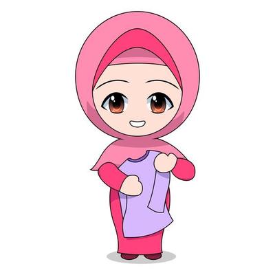 Detail Gambar Kartun Anak Muslim Perempuan Nomer 16