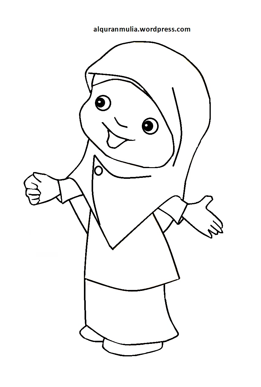 Detail Gambar Kartun Anak Muslim Perempuan Nomer 25