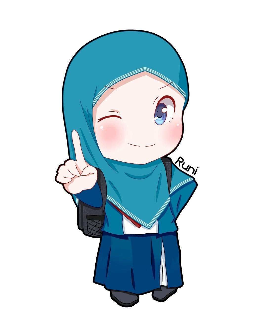 Detail Gambar Kartun Anak Muslim Perempuan Nomer 9