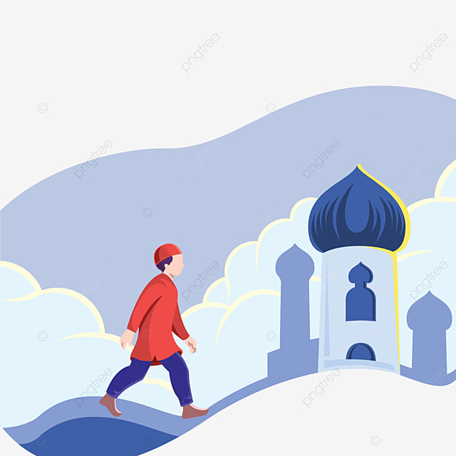 Detail Gambar Kartun Anak Muslim Pergi Ke Masjid Nomer 15