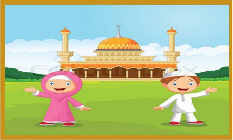 Detail Gambar Kartun Anak Muslim Pergi Ke Masjid Nomer 18