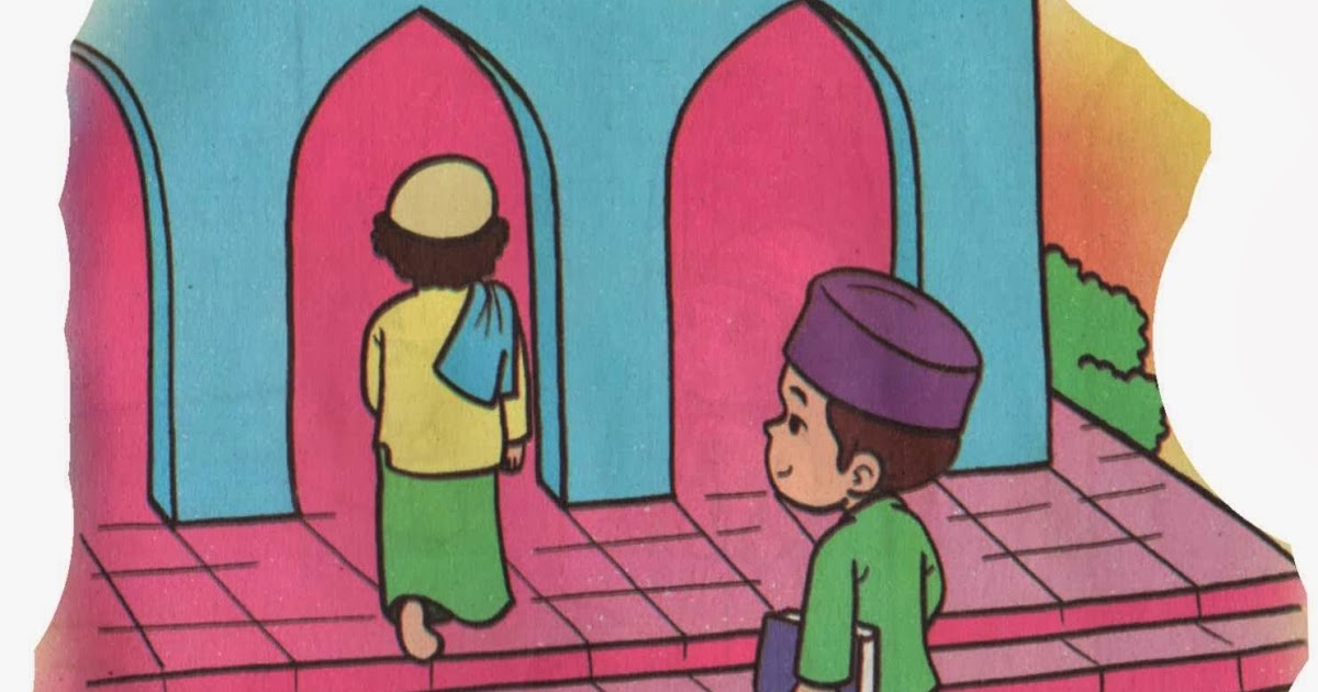 Detail Gambar Kartun Anak Muslim Pergi Ke Masjid Nomer 27