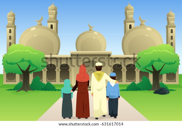 Detail Gambar Kartun Anak Muslim Pergi Ke Masjid Nomer 49