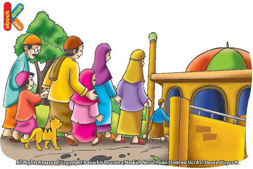 Detail Gambar Kartun Anak Muslim Pergi Ke Masjid Nomer 8