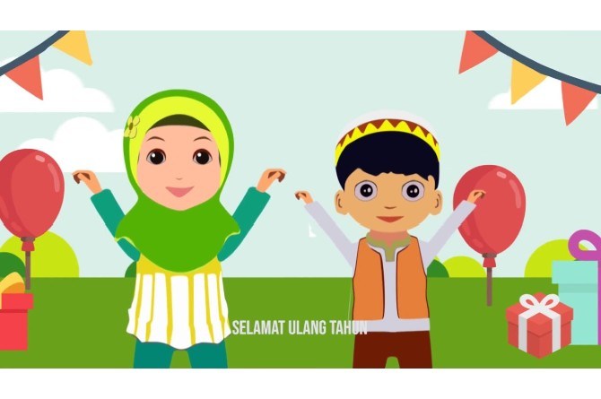 Detail Gambar Kartun Anak Muslim Sekolah Nomer 41