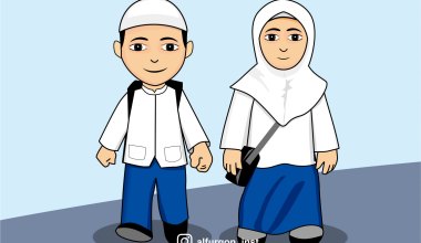 Detail Gambar Kartun Anak Muslim Sekolah Nomer 44