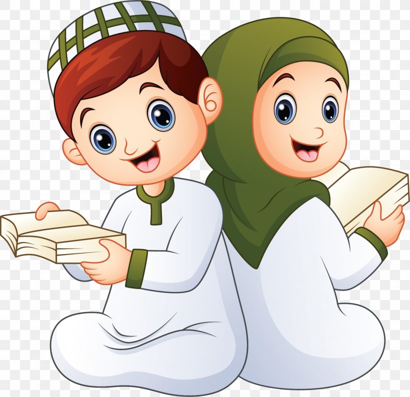 Detail Gambar Kartun Anak Muslim Vector Nomer 22