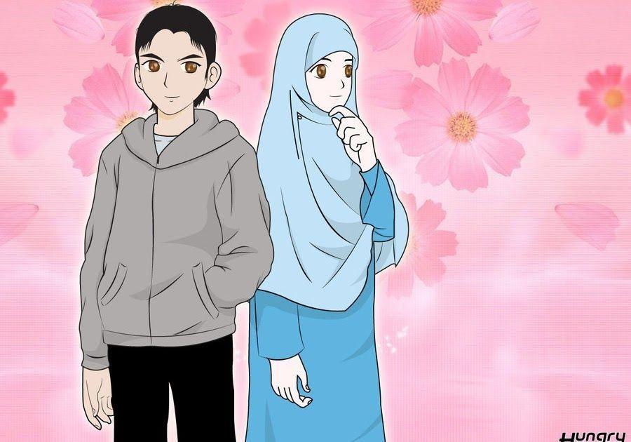 Detail Gambar Kartun Anak Pakai Peci Dan Jilbab Nomer 7