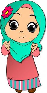 Detail Gambar Kartun Anak Perempuan Muslim Nomer 19