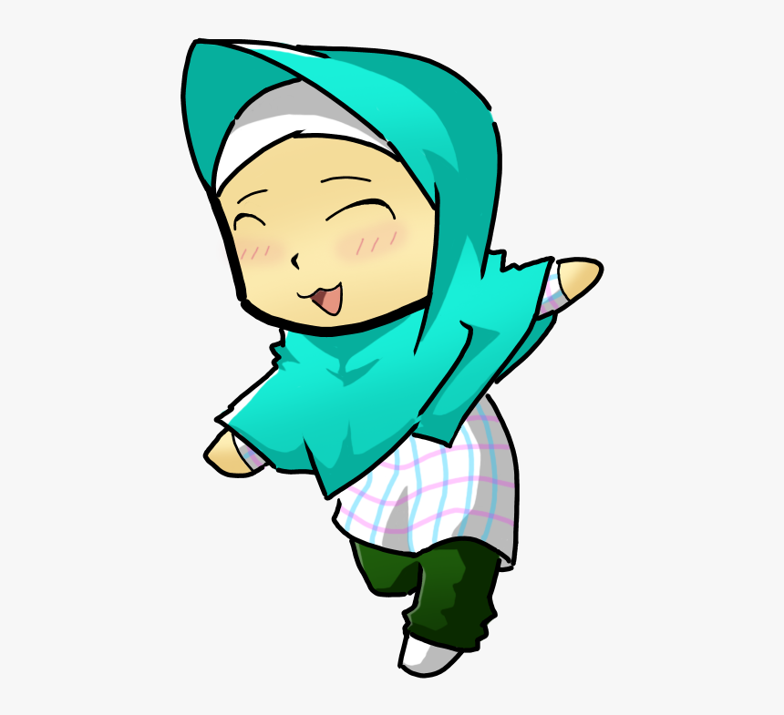 Detail Gambar Kartun Anak Perempuan Muslimah Nomer 13