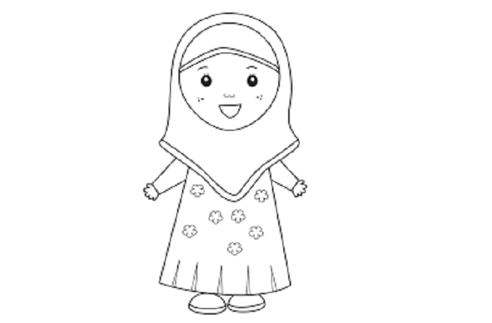 Detail Gambar Kartun Anak Perempuan Muslimah Nomer 37