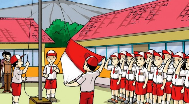 Detail Gambar Kartun Anak Sd Berangkat Ke Sekolah Nomer 28