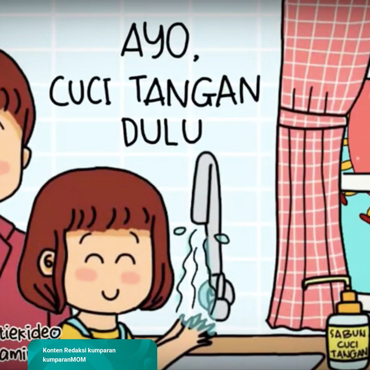 Detail Gambar Kartun Anak Sedang Cuci Tangan Nomer 30