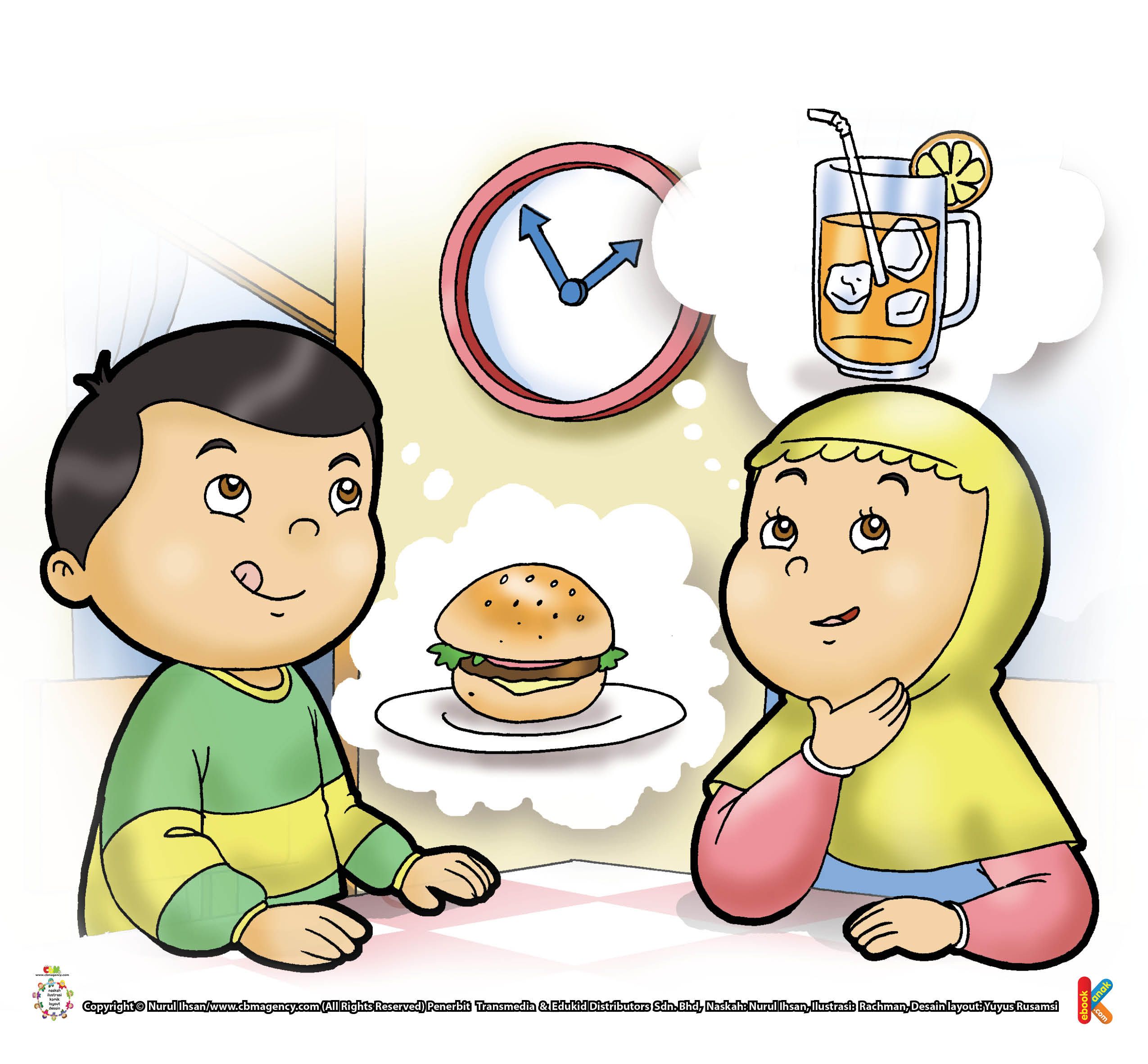 Detail Gambar Kartun Anak Sedang Makan Nomer 22