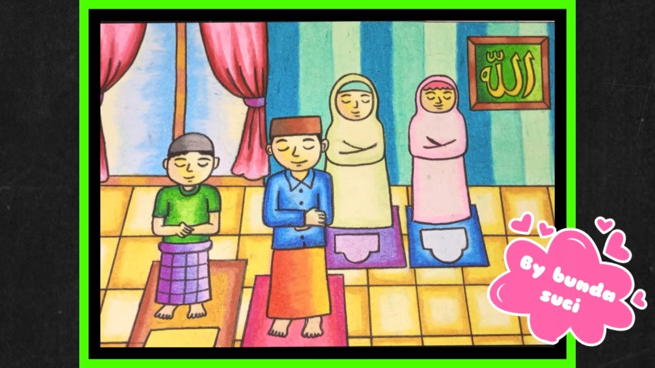 Detail Gambar Kartun Anak Sedang Sholat Nomer 31