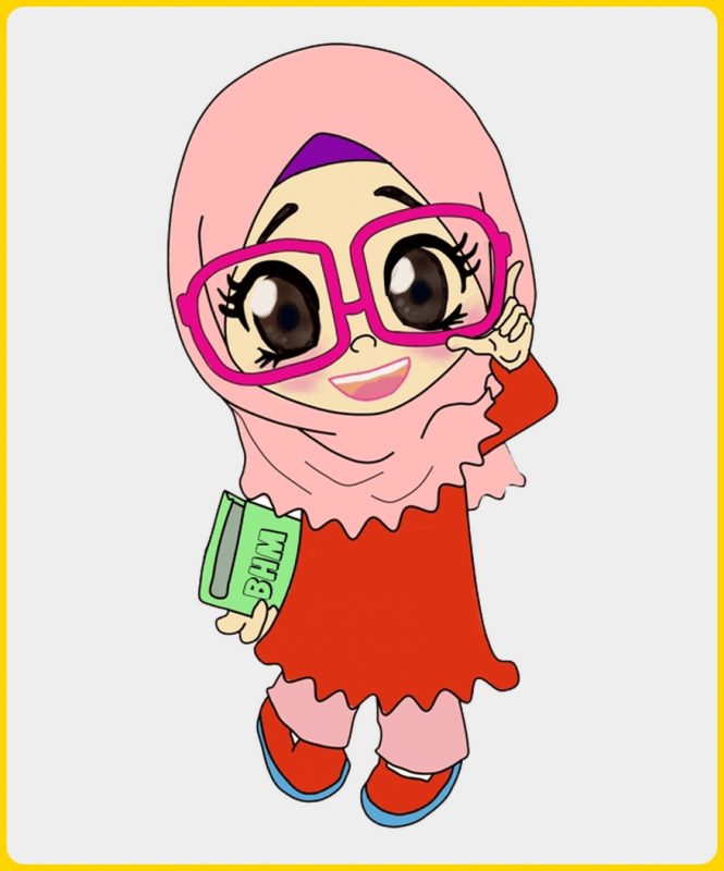 Detail Gambar Kartun Anak Sekolah Berjilbab Nomer 33