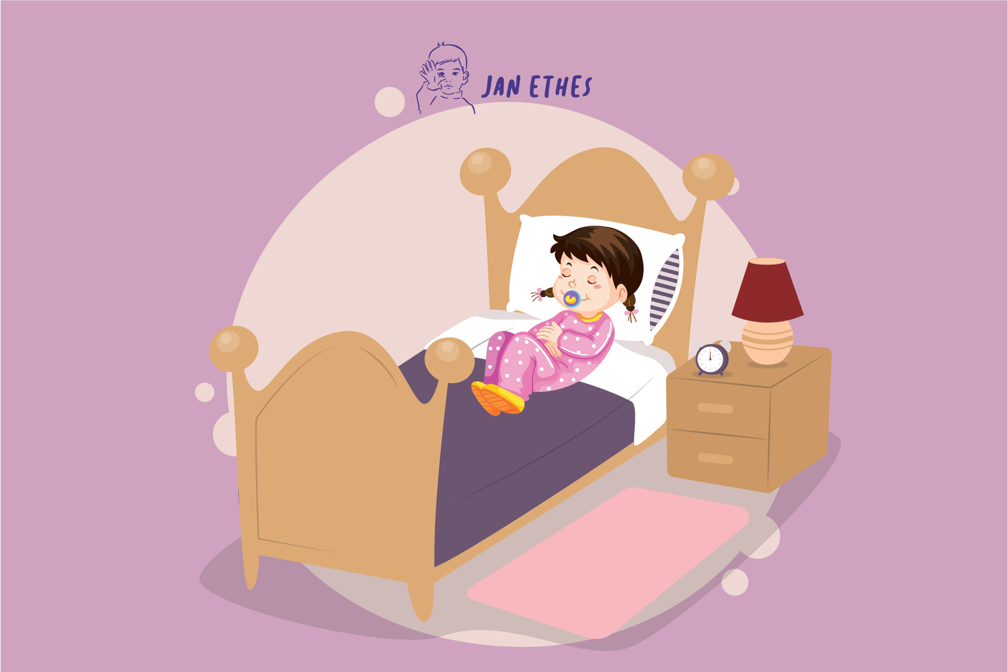 Detail Gambar Kartun Anak Tidur Siang Nomer 9