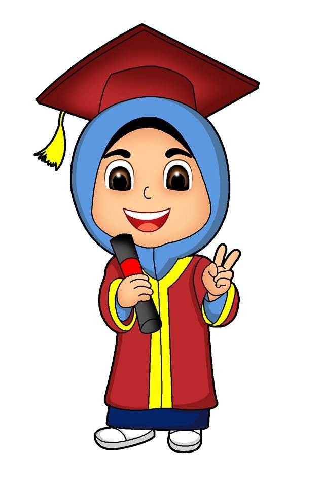 Foto Ijazah Wisuda Berhijab Kartun Muslimah Lucu Lucu - IMAGESEE