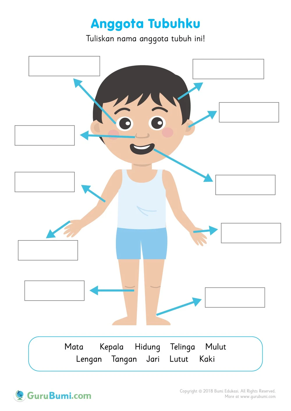 Detail Gambar Kartun Anggota Tubuh Nomer 6