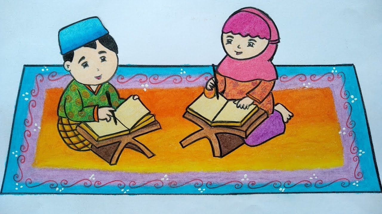 Detail Gambar Kartun Baca Al Quran Nomer 53