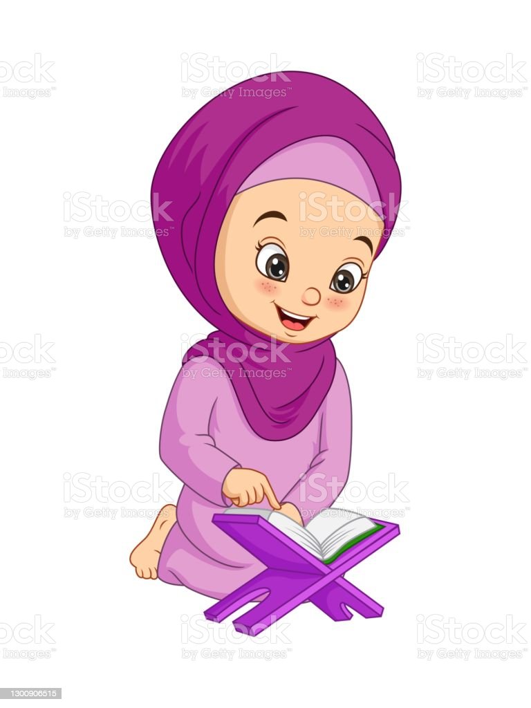 Detail Gambar Kartun Baca Al Quran Anak Nomer 32