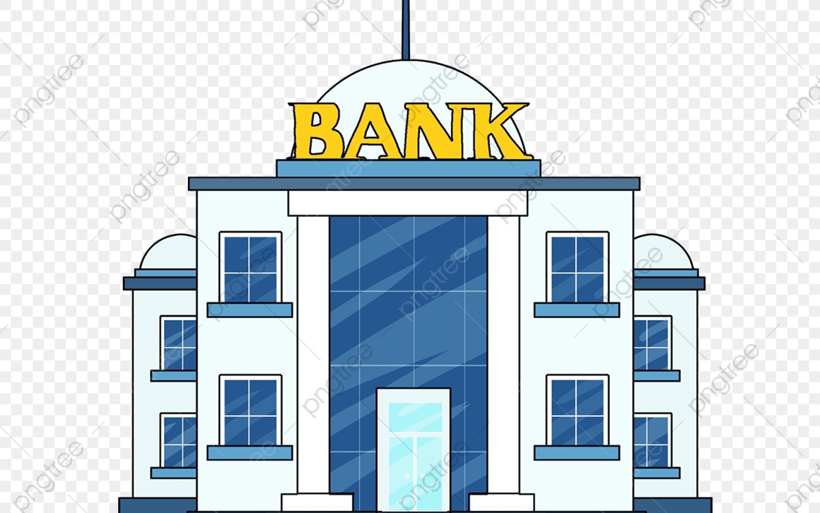 Detail Gambar Kartun Bangunan Bank Nomer 4