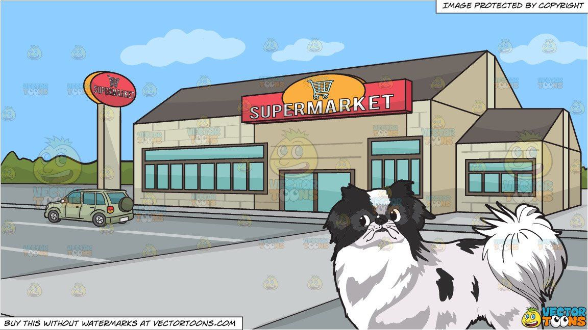 Detail Gambar Kartun Bangunan Supermarket Nomer 42